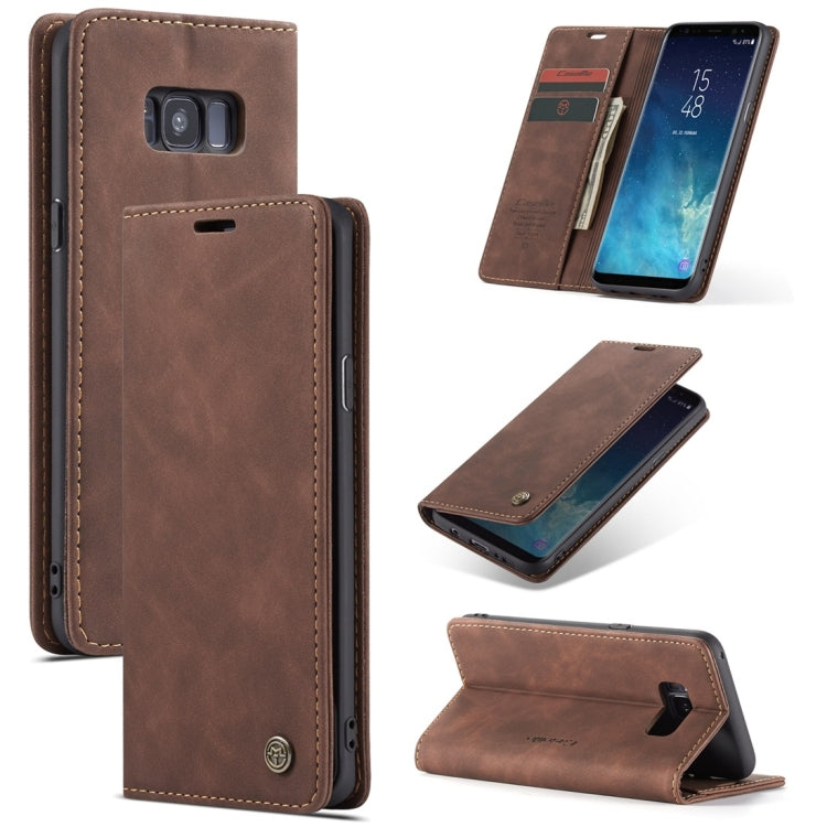 CaseMe-013 Multifunctional Retro Frosted Horizontal Flip Leather Case with Card Slot & Holder & Wallet, for Galaxy S8 Plus, for Galaxy S8, for Galaxy S9, for Galaxy S9 Plus
