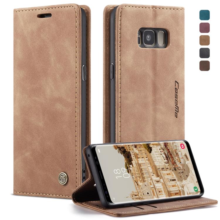CaseMe-013 Multifunctional Retro Frosted Horizontal Flip Leather Case with Card Slot & Holder & Wallet, for Galaxy S8 Plus, for Galaxy S8, for Galaxy S9, for Galaxy S9 Plus