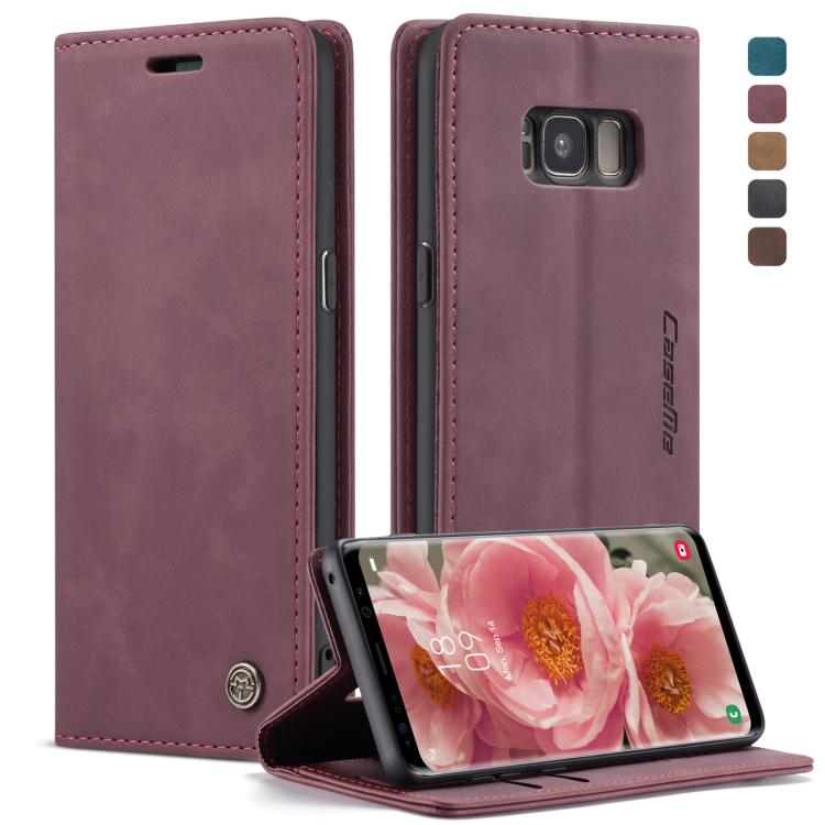 CaseMe-013 Multifunctional Retro Frosted Horizontal Flip Leather Case with Card Slot & Holder & Wallet, for Galaxy S8 Plus, for Galaxy S8, for Galaxy S9, for Galaxy S9 Plus