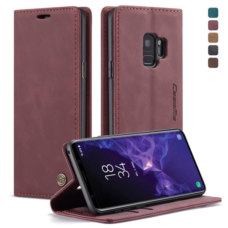 CaseMe-013 Multifunctional Retro Frosted Horizontal Flip Leather Case with Card Slot & Holder & Wallet, for Galaxy S8 Plus, for Galaxy S8, for Galaxy S9, for Galaxy S9 Plus
