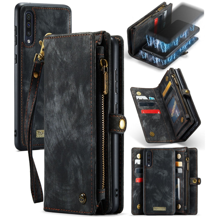 CaseMe-008 Detachable Multifunctional Horizontal Flip Leather Case with Card Slot & Holder & Zipper Wallet & Photo Frame, For Samsung Galaxy A70, For Samaung Galaxy A30S／A50S／A50