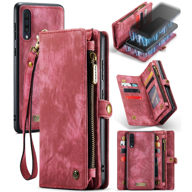 CaseMe-008 Detachable Multifunctional Horizontal Flip Leather Case with Card Slot & Holder & Zipper Wallet & Photo Frame, For Samsung Galaxy A70, For Samaung Galaxy A30S／A50S／A50