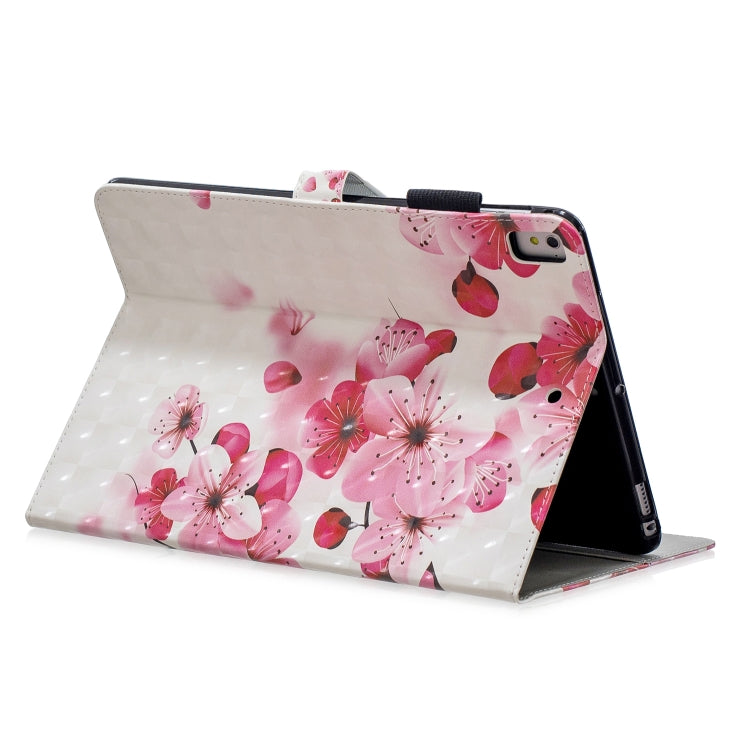 3D Horizontal Flip Leather Case with Holder & Card Slots