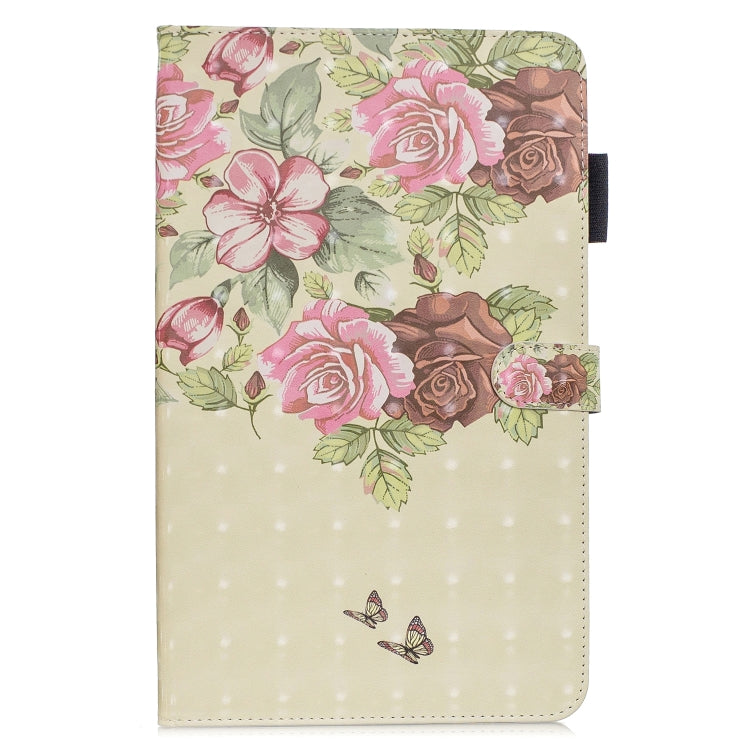 3D Horizontal Flip Leather Case with Holder & Card Slots