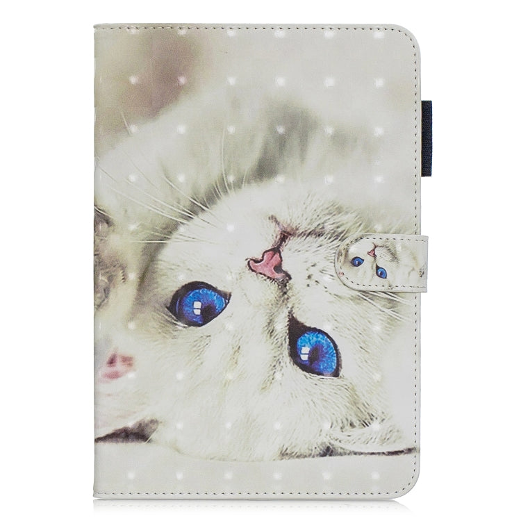 3D Horizontal Flip Leather Case with Holder & Card Slots