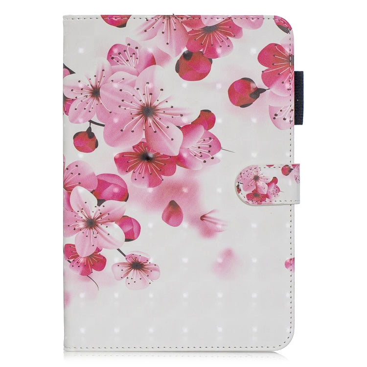3D Horizontal Flip Leather Case with Holder & Card Slots