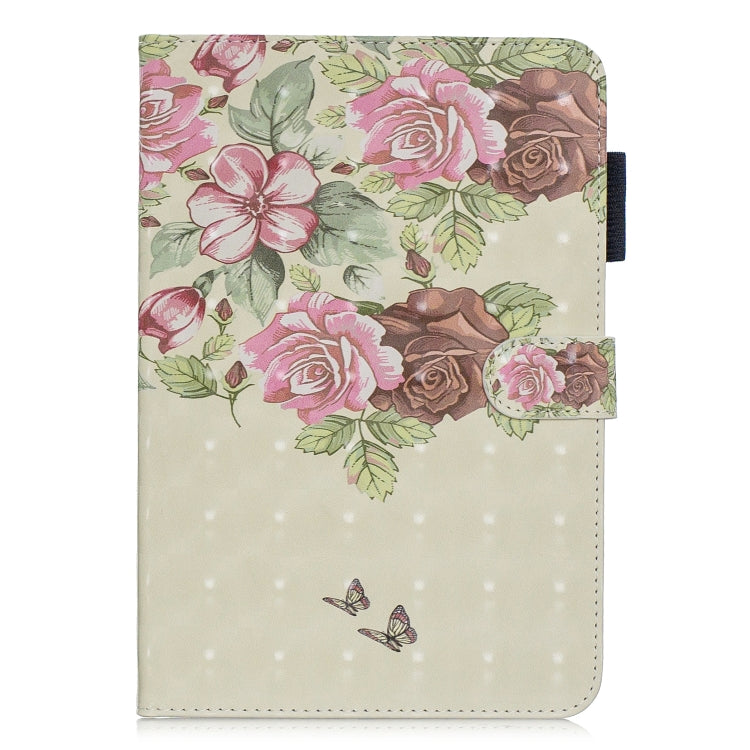 3D Horizontal Flip Leather Case with Holder & Card Slots