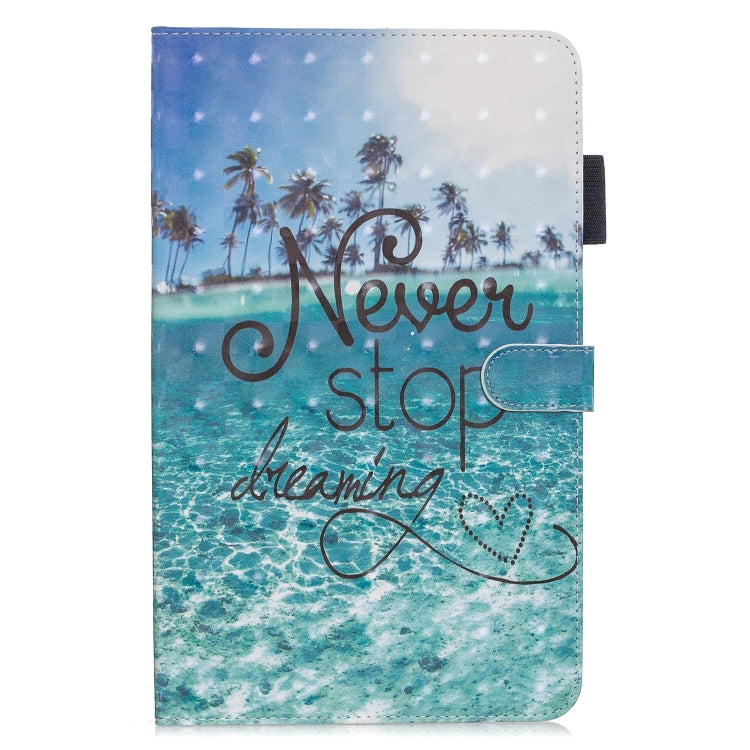 3D Horizontal Flip Leather Case with Holder & Card Slots
