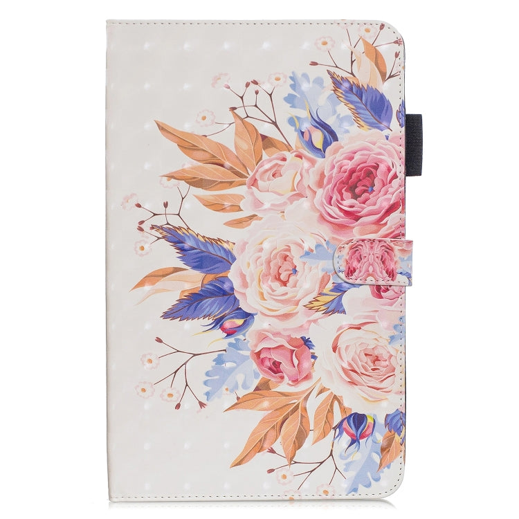 3D Horizontal Flip Leather Case with Holder & Card Slots