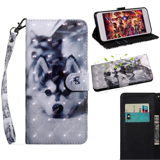 3D painting pattern iPhone 7/8 case with flip holder and card slots in vibrant colors