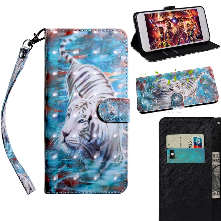 3D Painting Pattern Coloured Drawing Horizontal Flip TPU + PU Leather Case with Holder & Card Slots & Wallet, For iPhone 7 / 8, For iPhone 7 Plus / 8 Plus