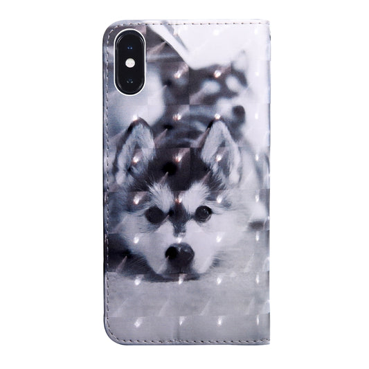 Front view 3D art pattern protective case Apple iPhone with storage pockets