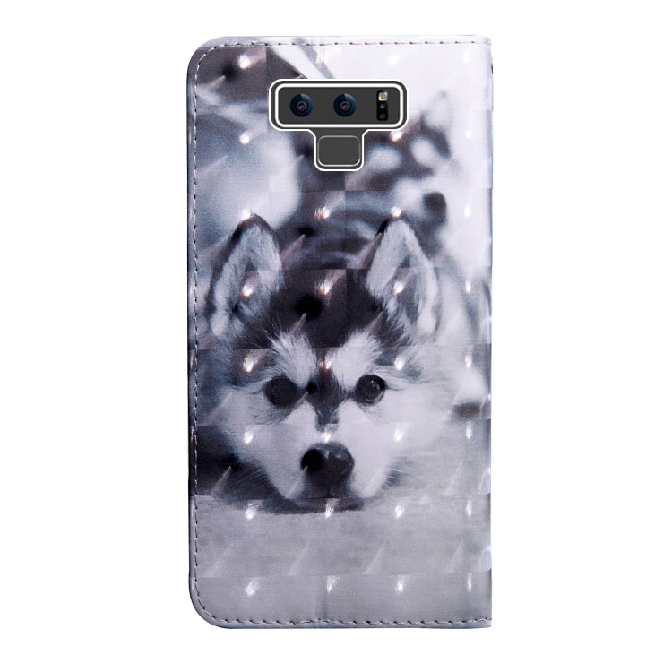 3D Painting Pattern Coloured Drawing Horizontal Flip TPU + PU Leather Case with Holder & Card Slots & Wallet