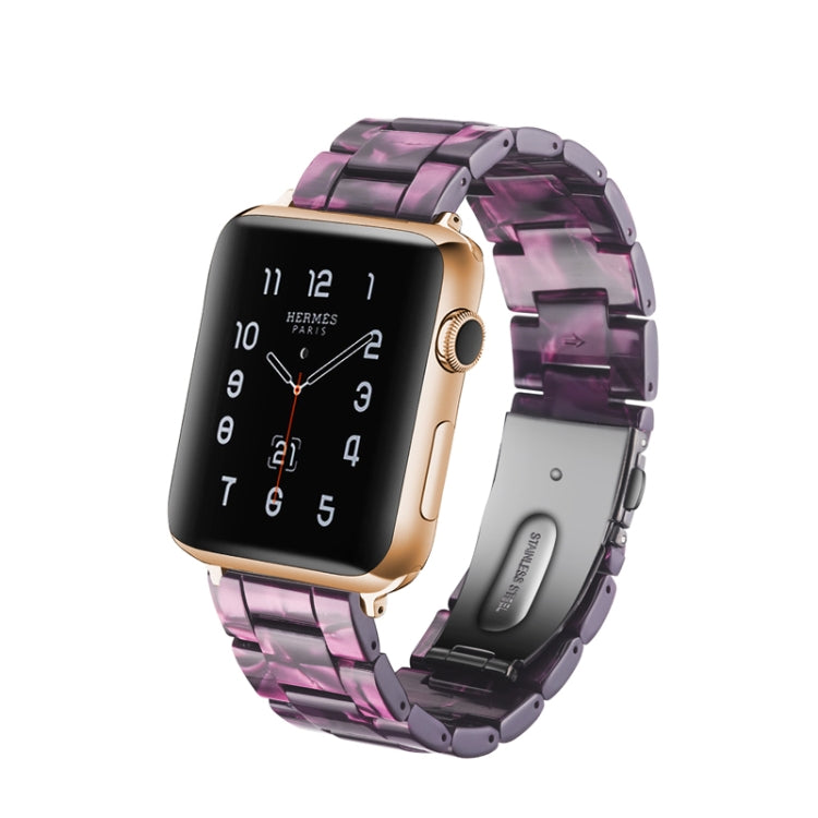 Simple Fashion Resin Watch Strap for, For Apple Watch Series 4 44mm & Series 3 & 2 & 1 42mm, For Apple Watch Series 4 40mm & Series 3 & 2 & 1 38mm, For Apple Watch Series 4 44mm & Series 3 & 2 & 1 42mm & Series 3 & 2 & 1 42mm