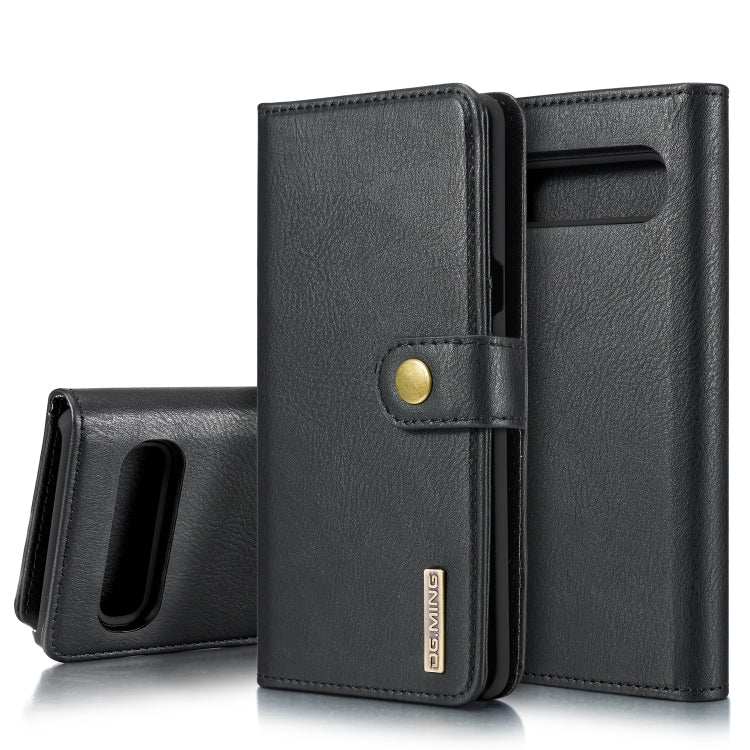 DG.MING Crazy Horse Texture Flip Detachable Magnetic Leather Case with Holder & Card Slots & Wallet