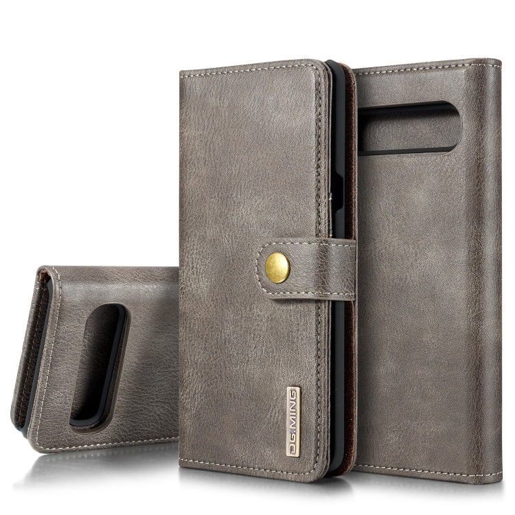 DG.MING Crazy Horse Texture Flip Detachable Magnetic Leather Case with Holder & Card Slots & Wallet