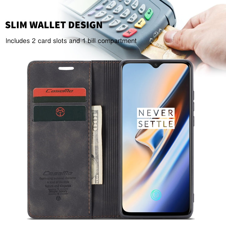 CaseMe-013 Multi-functional Retro Frosted Horizontal Flip Leather Case with Card Slot & Holder & Wallet, For OnePlus 7, For OnePlus 7 Pro, For Xiaomi Mi 9, For Xiaomi Mi 9T Pro / Redmi K20 Pro / Xiaomi Mi 9T / Redmi K20