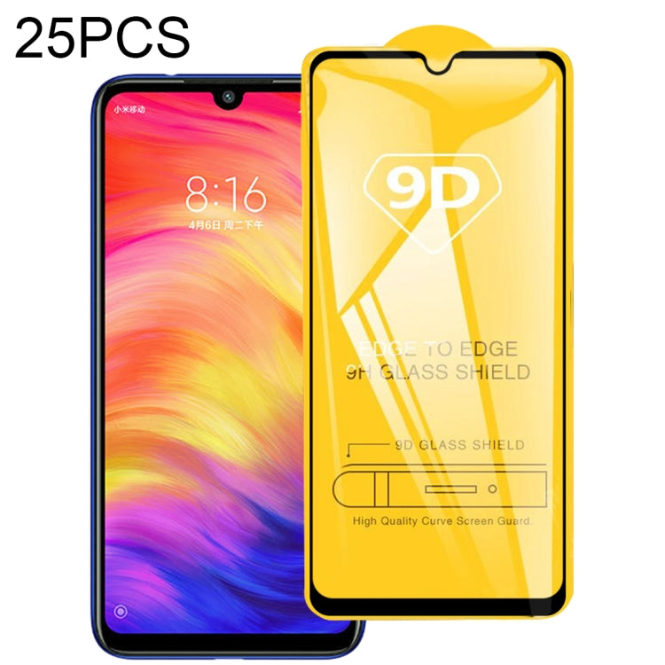 25 PCS 9D Full Glue Full Screen Tempered Glass Film