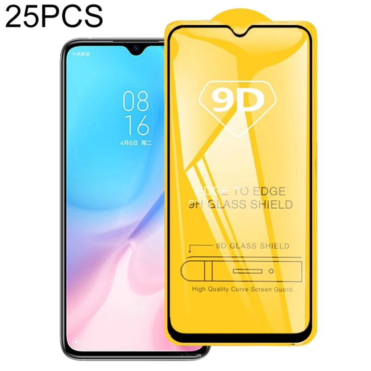 25 PCS 9D Full Glue Full Screen Tempered Glass Film