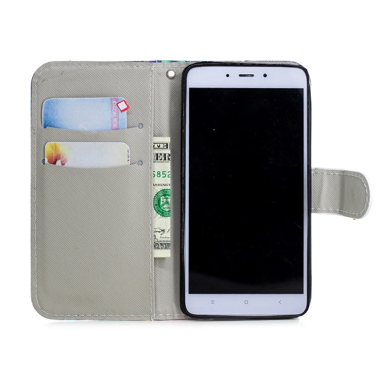 3D Painting Pattern Coloured Drawing Horizontal Flip PU Leather Case with Holder & Card Slots & Wallet