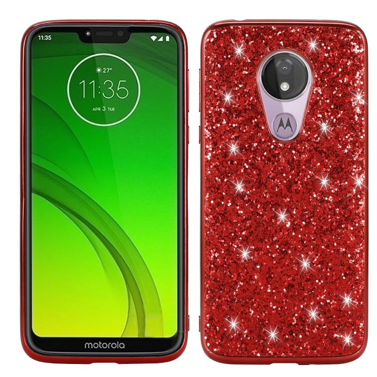 Plating Glittery Powder Shockproof TPU Case, For Motorola Moto G7 Play, For Galaxy Note 10, For Galaxy Note 10+