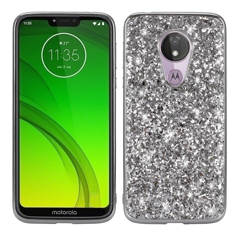 Plating Glittery Powder Shockproof TPU Case, For Motorola Moto G7 Play, For Galaxy Note 10, For Galaxy Note 10+
