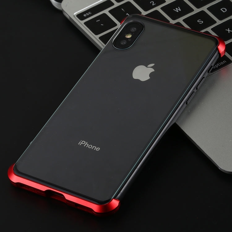 Ultra-thin angular frame magnetic absorption double - sided tempered glass shell, For iPhone XS Max