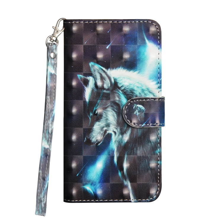 3D Painting Pattern Coloured Drawing Horizontal Flip TPU + PU Leather Case with Holder & Card Slots & Wallet