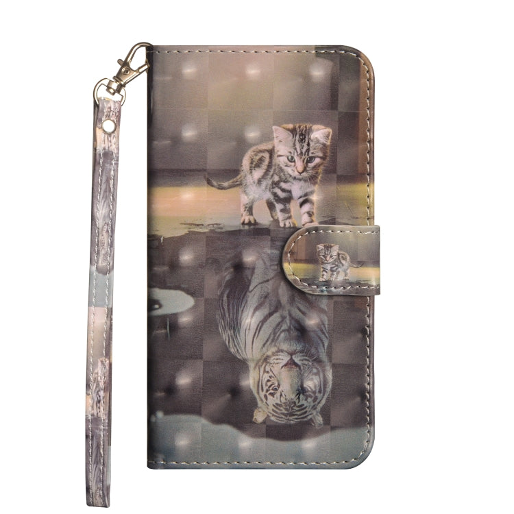 3D Painting Pattern Coloured Drawing Horizontal Flip TPU + PU Leather Case with Holder & Card Slots & Wallet
