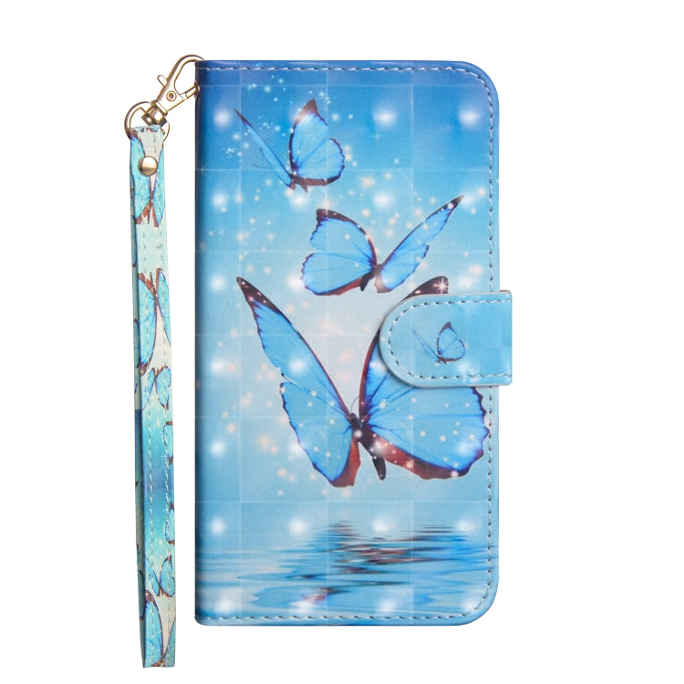 3D Painting Pattern Coloured Drawing Horizontal Flip TPU + PU Leather Case with Holder & Card Slots & Wallet