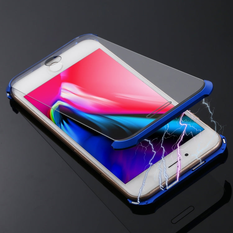 Ultra-Thin Angular Frame Magnetic Absorption Double-Sided Tempered Glass Shell for iPhone 8 Plus, For iPhone 8 Plus