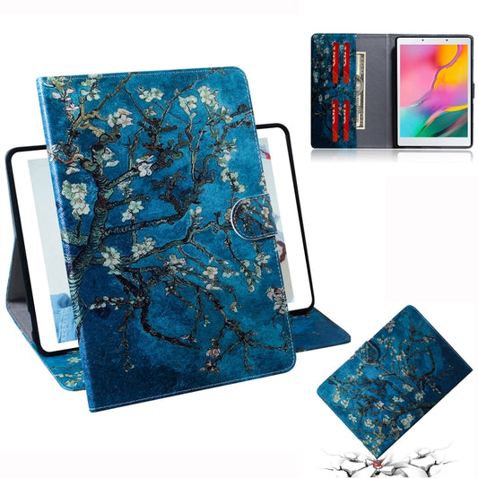 3D colored flip leather case Galaxy Tab A 8.0 2019 with card slot wallet holder