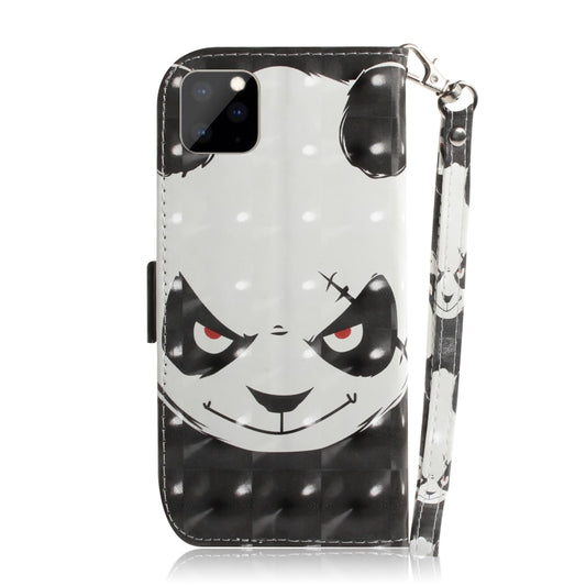 Detailed view 3D artwork leather wallet case iPhone 11 Pro card storage slots