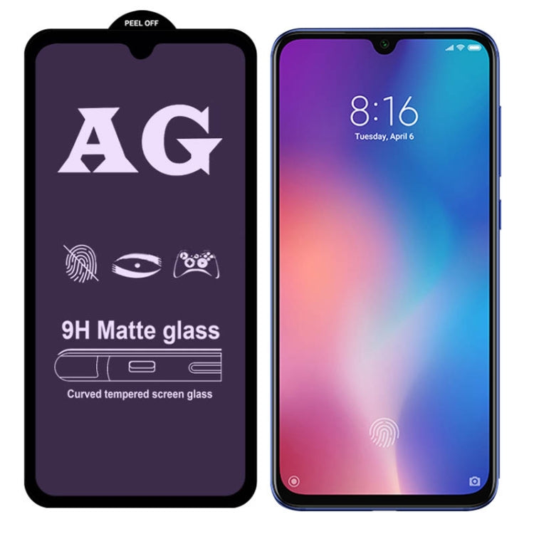 25 PCS AG Matte Anti Blue Light Full Cover Tempered Glass