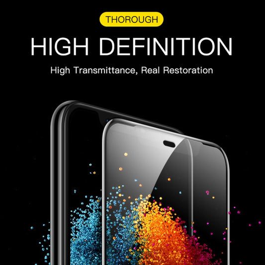 Galaxy A6 A6+ matte tempered glass applied on smartphone display