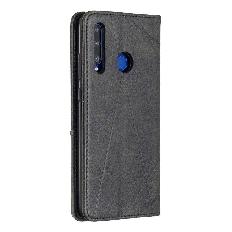 Rhombus Texture Horizontal Flip Magnetic Leather Case with Holder & Card Slots & Wallet, For Huawei P Smart+ 2019 / Honor 10i (Honor 20 lite), For Huawei Y7 (2019) / Y7 Prime (2019)