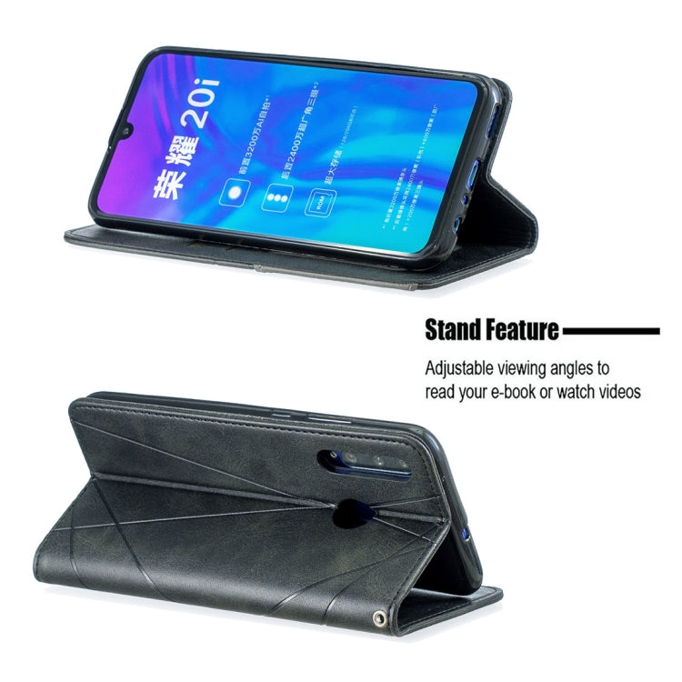 Rhombus Texture Horizontal Flip Magnetic Leather Case with Holder & Card Slots & Wallet, For Huawei P Smart+ 2019 / Honor 10i (Honor 20 lite), For Huawei Y7 (2019) / Y7 Prime (2019)