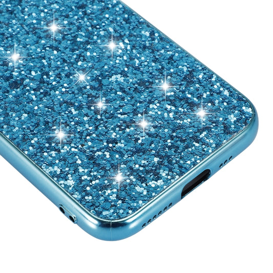 Glitter powder iPhone 11 Pro Max bumper case side angle view