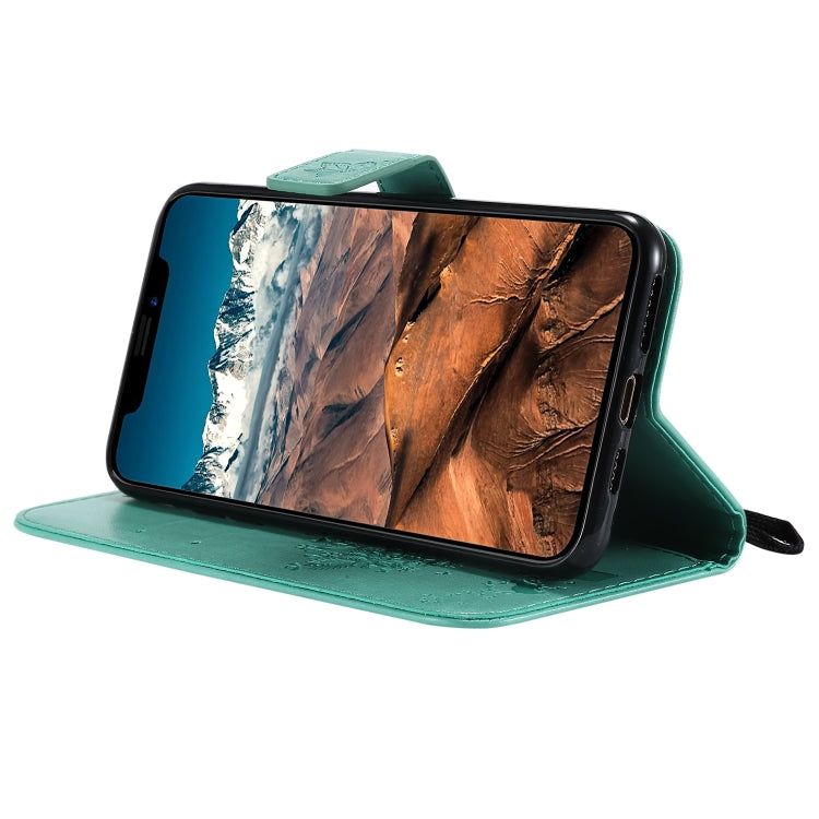 Tree & Cat Pattern Pressed Printing Horizontal Flip PU Leather Case with Holder & Card Slots & Wallet & Lanyard, For iPhone 11 Pro Max, For Vivo Y93 / Y91 / Y95