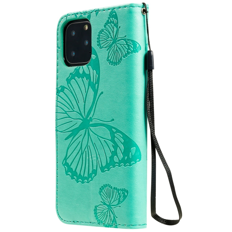 Pressed Printing Butterfly Pattern Horizontal Flip PU Leather Case with Holder & Card Slots & Wallet & Lanyard, For iPhone 11 Pro, For iPhone 11, For iPhone 11 Pro Max