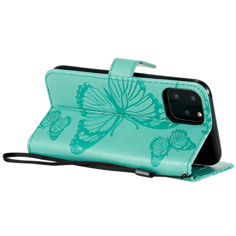 Pressed Printing Butterfly Pattern Horizontal Flip PU Leather Case with Holder & Card Slots & Wallet & Lanyard, For iPhone 11 Pro, For iPhone 11, For iPhone 11 Pro Max
