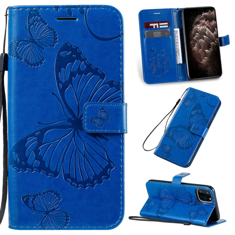 Pressed Printing Butterfly Pattern Horizontal Flip PU Leather Case with Holder & Card Slots & Wallet & Lanyard, For iPhone 11 Pro, For iPhone 11, For iPhone 11 Pro Max