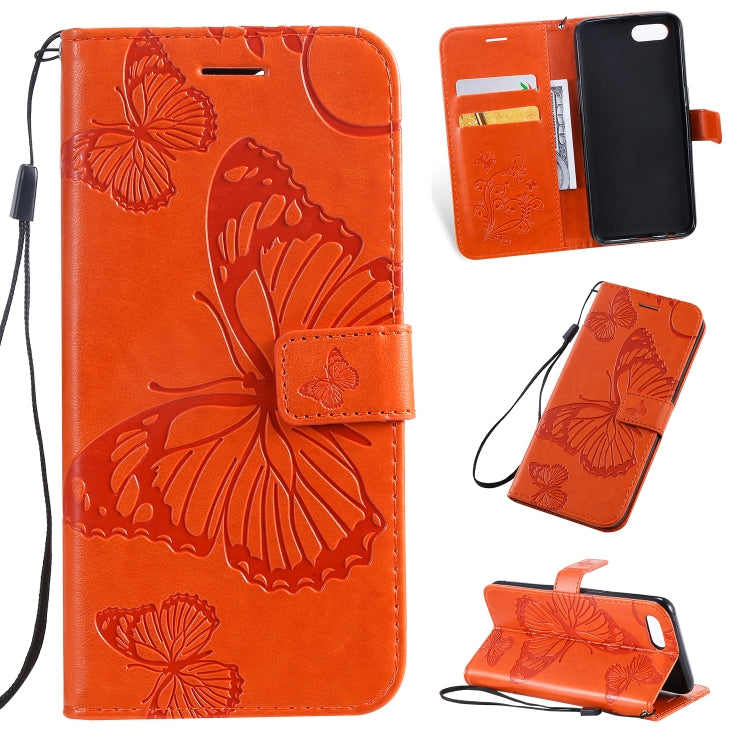 Pressed Printing Butterfly Pattern Horizontal Flip PU Leather Case with Holder & Card Slots & Wallet & Lanyard, For OPPO A1K / C2, For Vivo Y93 / Y91 / Y95, For Huawei P20 Lite 2019 / Nova 5i