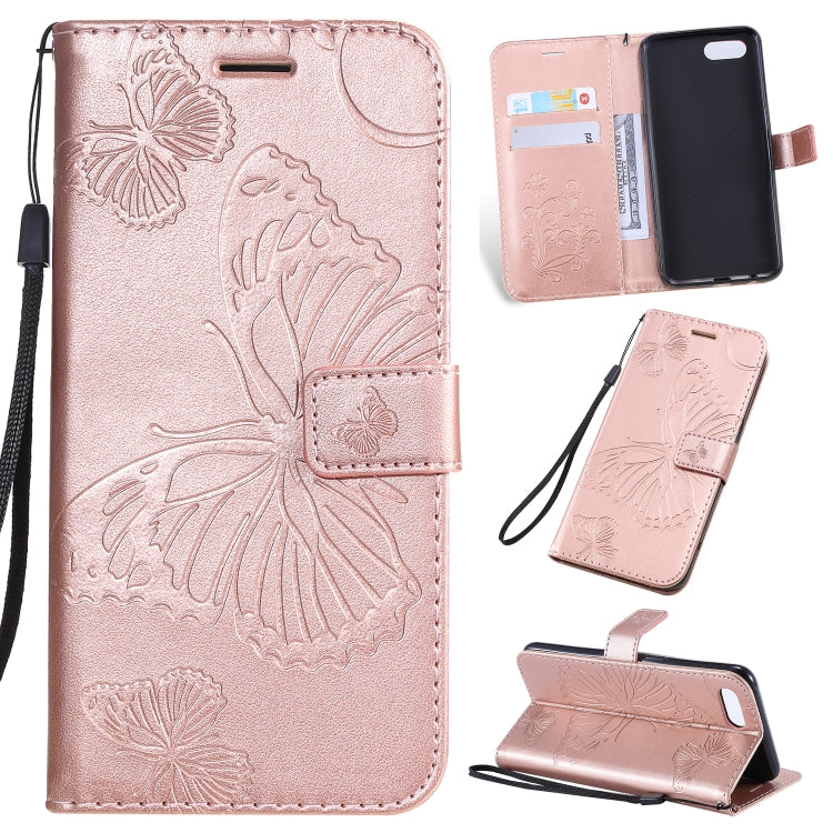 Pressed Printing Butterfly Pattern Horizontal Flip PU Leather Case with Holder & Card Slots & Wallet & Lanyard, For OPPO A1K / C2, For Vivo Y93 / Y91 / Y95, For Huawei P20 Lite 2019 / Nova 5i