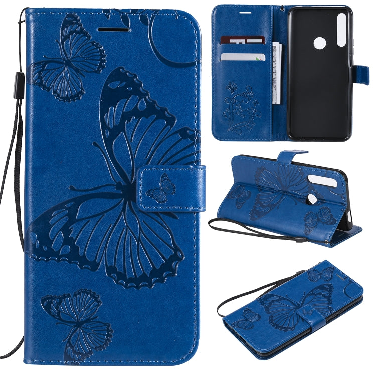 Pressed Printing Butterfly Pattern Horizontal Flip PU Leather Case with Holder & Card Slots & Wallet & Lanyard, For Huawei P Smart Z / Y9 Prime 2019, For Galaxy A80, For Galaxy Note 10+ / 10 Pro