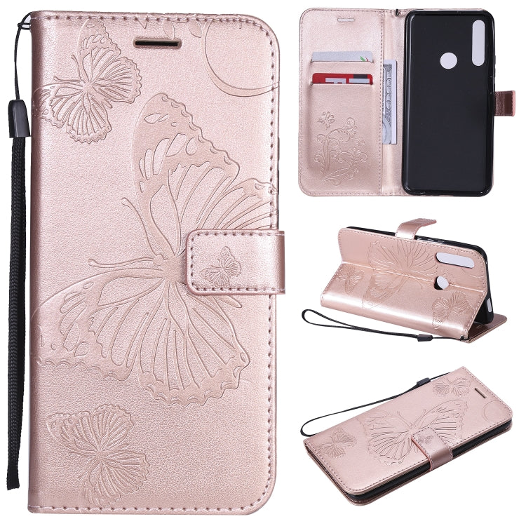 Pressed Printing Butterfly Pattern Horizontal Flip PU Leather Case with Holder & Card Slots & Wallet & Lanyard, For Huawei P Smart Z / Y9 Prime 2019, For Galaxy A80, For Galaxy Note 10+ / 10 Pro