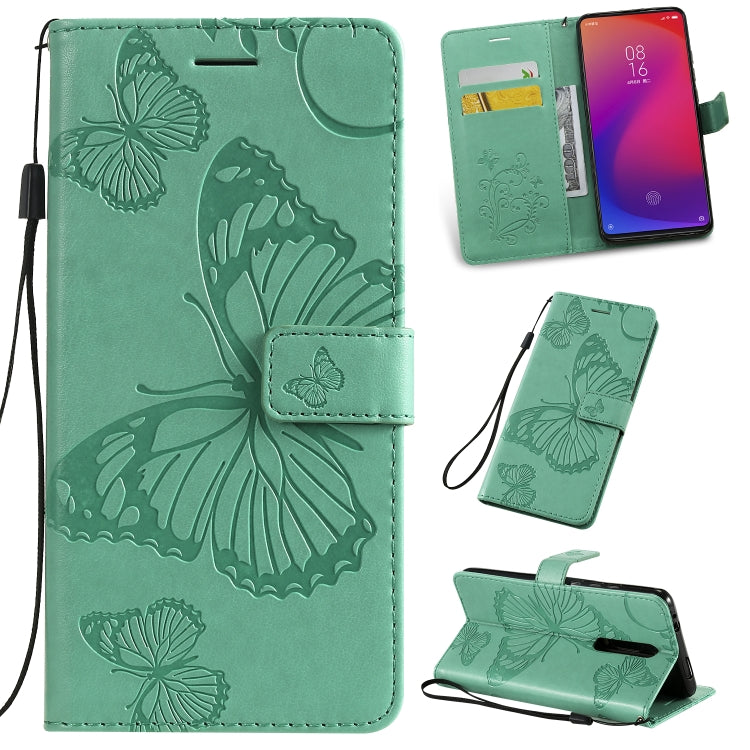 Pressed Printing Butterfly Pattern Horizontal Flip PU Leather Case with Holder & Card Slots & Wallet & Lanyard, For Galaxy Note 10, For Xiaomi Mi 9T & Mi 9T Pro & Redmi K20 & K20 Pro, For Galaxy A10e