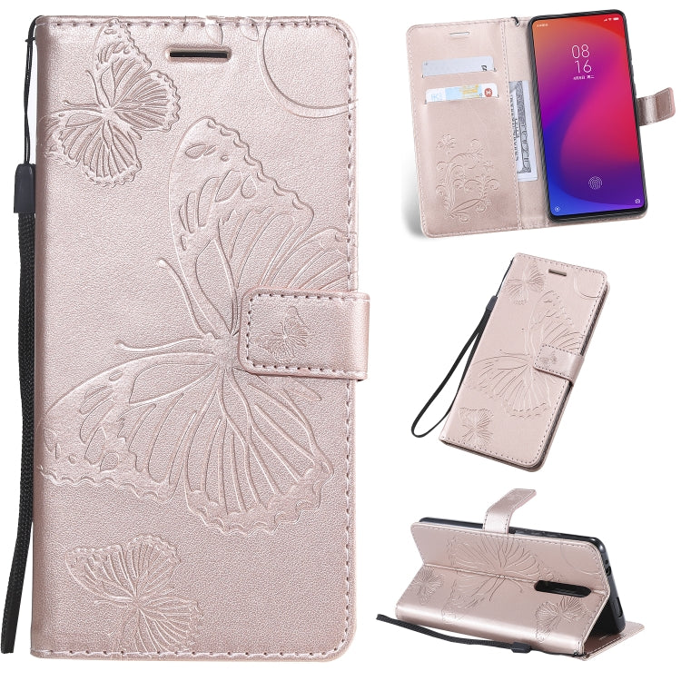 Pressed Printing Butterfly Pattern Horizontal Flip PU Leather Case with Holder & Card Slots & Wallet & Lanyard, For Galaxy Note 10, For Xiaomi Mi 9T & Mi 9T Pro & Redmi K20 & K20 Pro, For Galaxy A10e
