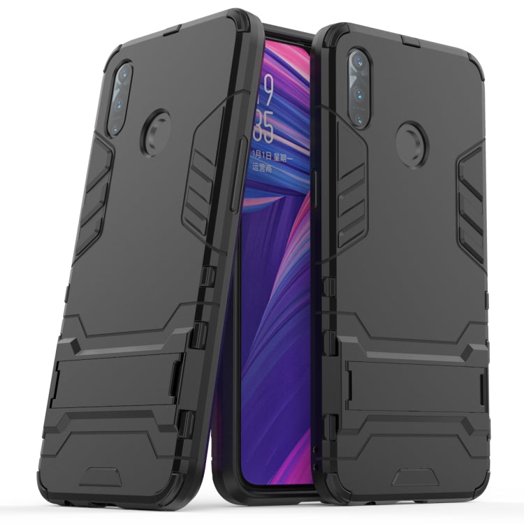 Shockproof PC + TPU Case with Holder for, For OPPO Realme 3, For Huawei Nova 5i Pro, For iPhone 11 Pro, For iPhone 11, For iPhone 11 Pro Max