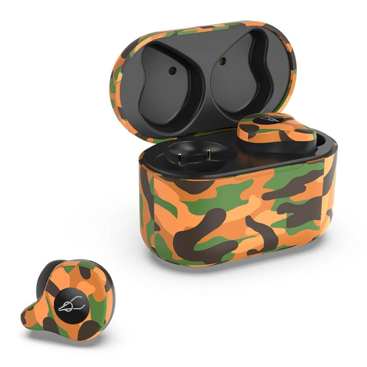X12 Ultra IPX3 Waterproof Bluetooth 5.0 Wireless Bluetooth Earphone with Charging Box, Support HD Call & Voice Assistant, Sahara